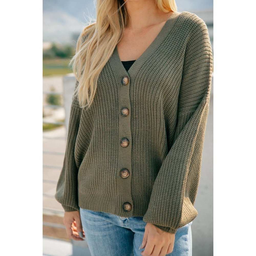 Buttoned Up Babe Sweater